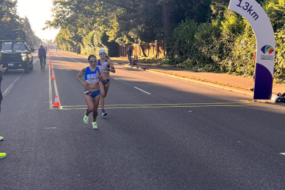 Chacha (i) y Bonilla alcanzaron a llegar hasta el kilómetro 24.
