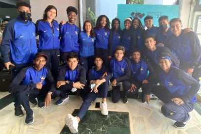 El equipo nacional U20 viajó el fin de semana a Colombia.