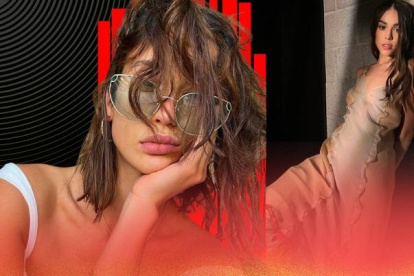 La actriz María Pedraza y la cantante Danna Paola lucen sus cabelleras castañas.