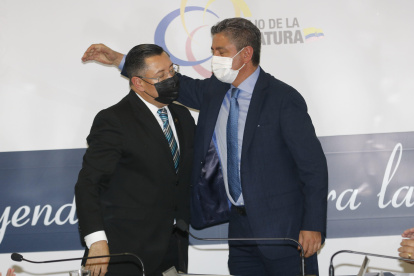 La relación de Iván Saquicela (i) y Fausto Murillo (d) se fue deteriorando con el tiempo.