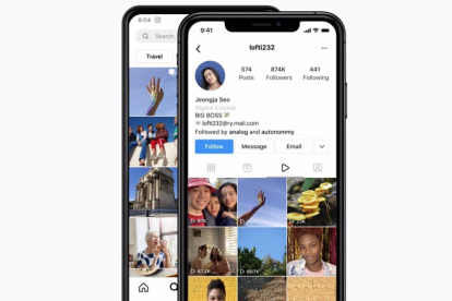 Perfil de usuario en Instagram