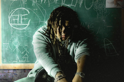 Fotografía promocional cedida por Carbon Fiber Music donde aparece el artista urbano puertorriqueño Ankhal quien estrenó este viernes su disco "Ankhalino".