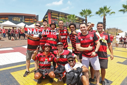 Los hinchas de Flamengo se portaron a la altura en un gran operativo de las autoridades.