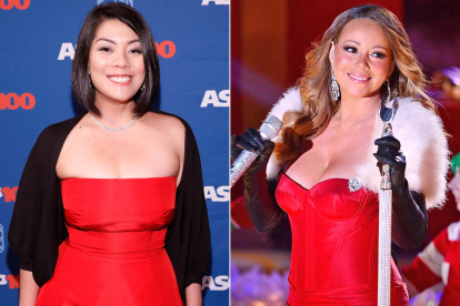 Elizabeth Chan (izquierda) se opone a que Mariah Carey monopolice en Estados Unidos, con su marca, la mayor festividad del año en la cultura occidental.