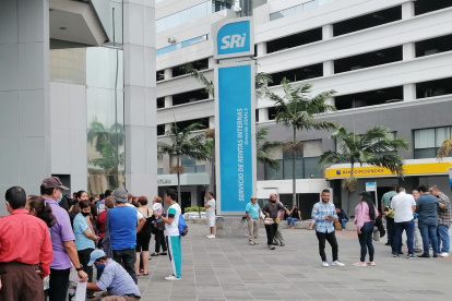 Entidad.- El exterior del edificio del Servicio de Rentas Internas, en Guayaquil.