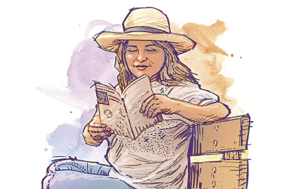 Ilustración de la poeta Siomara España