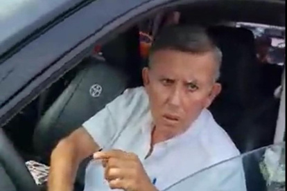 En las capturas se evidencia a Zúñiga insultando a quien habría impactado.