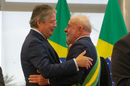 Guillermo Lasso acompañó a Lula Da Silva en la posesión