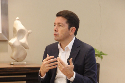 Entrevista al ministro de Gobierno, Francisco Jimenez, en las instalaciones de Diario Expreso.