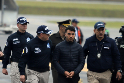 Germán Cáceres llegó esposado al país el 3 de enero el 2023