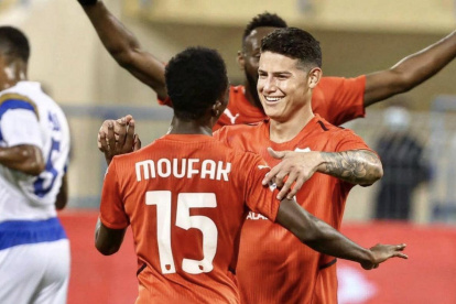 James Rodríguez sigue elevando su nivel en el Olympiacos.