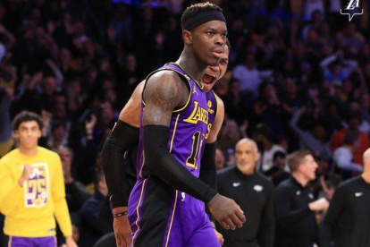 Dennis Schroder fue la figura de los Lakers al lograr la remontada final.