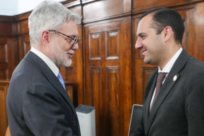 Reunión. El objetivo del encuentro, era para fortalecer la cooperación en acciones de seguridad.