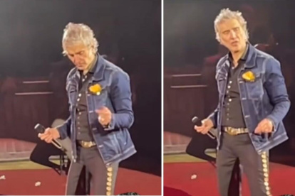 Alejandro Fernández varias veces estuvo a punto de desplomarse durante su show en la ciudad mexicana de León.