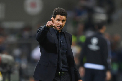 Diego Pablo Simeone, entrenador del Atlético de Madrid.