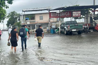 Así lucían las principales calles de Samborondón