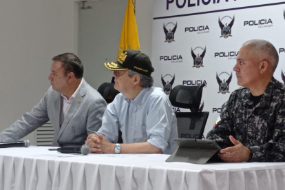 Guillermo Lasso en rueda de prensa