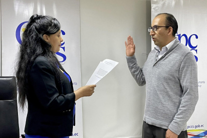 William Falconí asumió la comisión ciudadana en octubre de 2022.