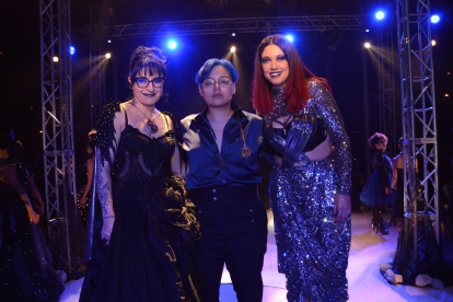 Lorena Cordero, Luka Cordero y Karina Dávila.