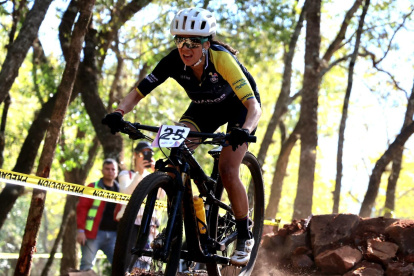 Michela está dedicada al ciclismo en esta modalidad desde hace casi 10 años. Suma varios títulos sudamericanos.