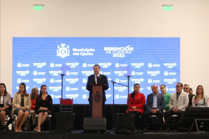 Santiago Guarderas presenta su  informe de gestión