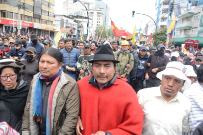 Leonidas Iza preside la Confederación de Nacionalidades Indígenas del Ecuador (Conaie).