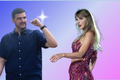 El alcalde de Guayaquil, Aquiles Alvarez y la cantante, Taylor Swift.
