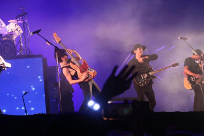 Morat en el estadio Alberto Spencer.
