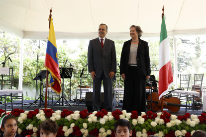 El viceministro de Relaciones Exteriores y Movilidad Humana (S) Augusto Sáa y la embajadora Caterina Bertolini ofrecieron la bienvenida a los invitados.