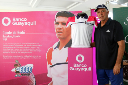 Andrés Gómez, mentalizador y organizador del torneo, en el lanzamiento.