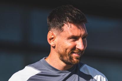 Messi entrenó junto a Busquets en Fort Lauderdale.
