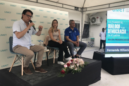 El presidenciable está cumpliendo agenda en El Oro.