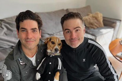 Roberto Manrique y su pareja Oliver Ranft