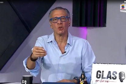 Conductor. Jorge Glas ahora tiene programa de radio para lavarse la cara, atacar al neoliberalismo y burlarse del candidato Daniel Noboa.