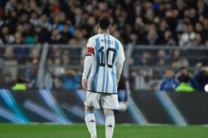 Messi salió a los 89 minutos del encuentro ante Ecuador ya con el marcador arriba.