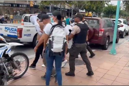 Hecho. El suceso se registró la mañana de este lunes 11 de septiembre.