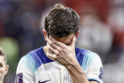Maguire tuvo un grave error en el partido ante Escocia.