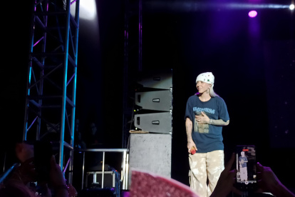 Young Miko durante su concierto en Guayaquil.