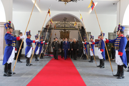 Reunión. El 17 de octubre Daniel Noboa estuvo en el palacio de Carondelet y estuvo acompañado de empresarios.