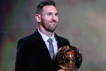 Messi con su octavo Balón de Oro entregado en Mónaco.
