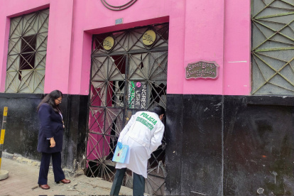 La sede del Club Sport Boys de Perú lució fuertemente afectada.