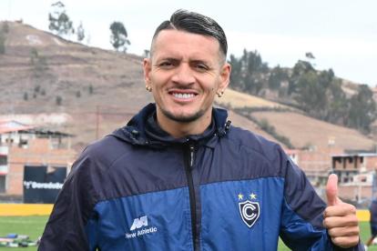 Carlos Garcés delantero del Cienciano que tuvo una buena producción de goles en el 2023.