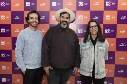 Daniel Shambo, Gabo Arora y Rosemarie Lerner.
