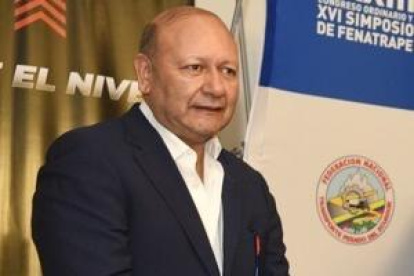 Ejecutivo.- Luis Felipe Vizcaíno es el presidente de la Federación de Transporte Pesado.