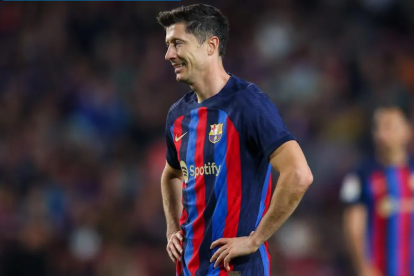 Robert Lewandowski solo anotó 1 gol en los últimos 5 encuentros de Barcelona