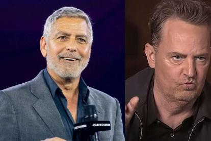 George Clooney convivió un tiempo con Matthew Perry, cuando ambos todavía no se habían convertido en celebridades.