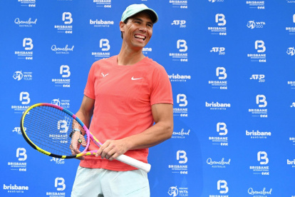 Nadal regresó once meses después a las pistas, tras superar una lesión en el psoas de la pierna izquierda