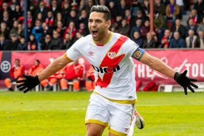 Radamel Falcao anda en buena racha con Rayo Vallecano en Copa del Rey