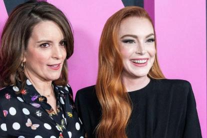 Lindsay Lohan y Tina Fey.