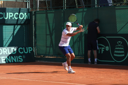 El manabita era doblista fijo en la serie por ubicarse 52° en la ATP.